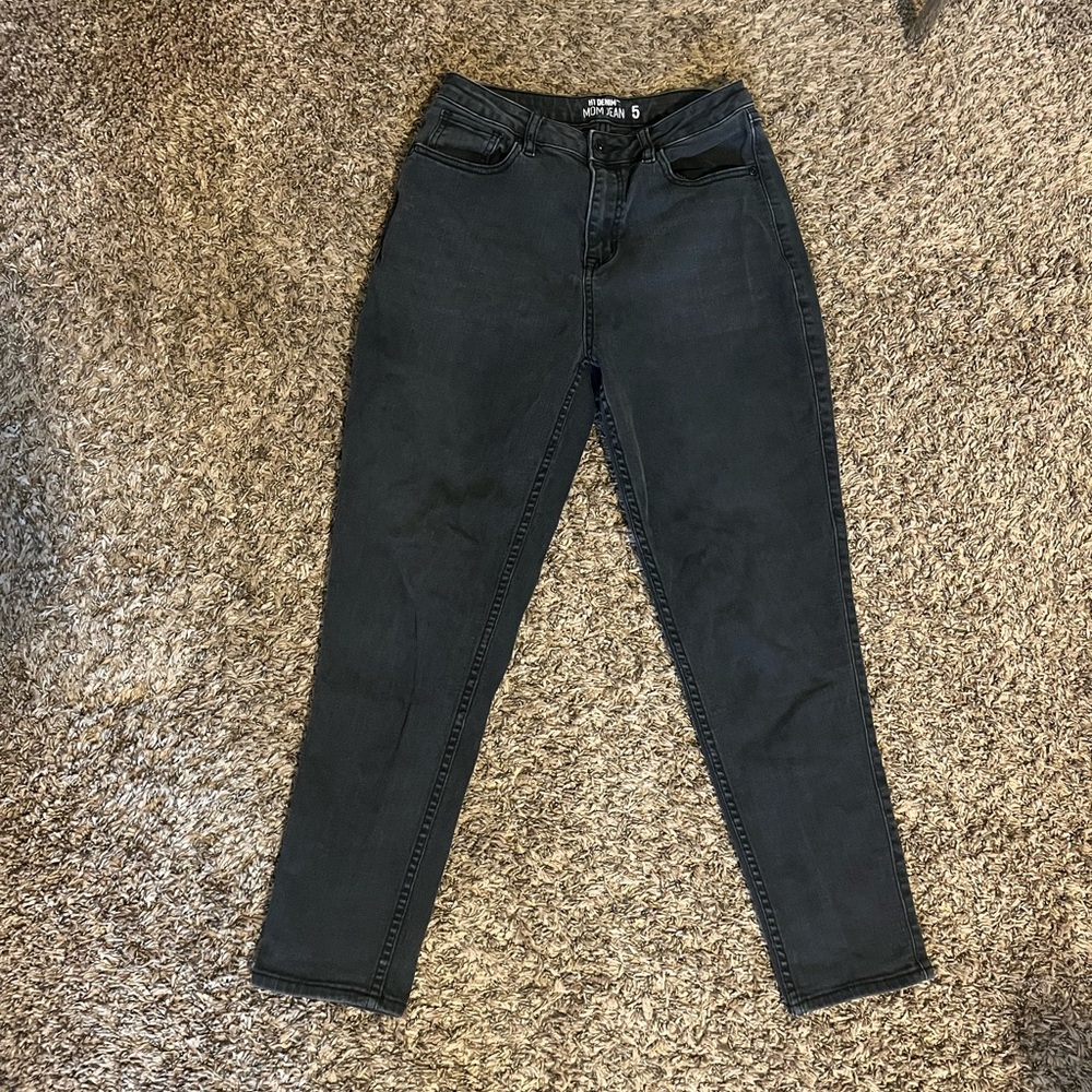 Black “Mom” Jeans
